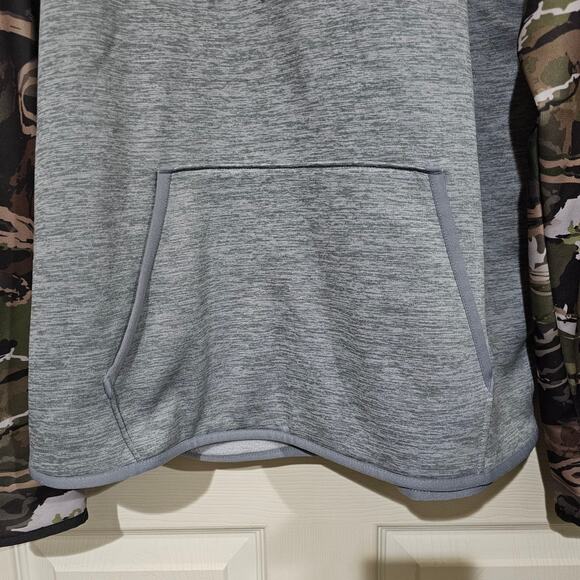 Under Armour Women's Gray Camo Hoodie Pullover with Kangaroo Pockets Size LG - Picture 4 of 5